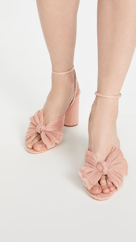 Loeffler Randall Camellia Pleated Bow Heel with Ankle Strap | Shopbop Product Image