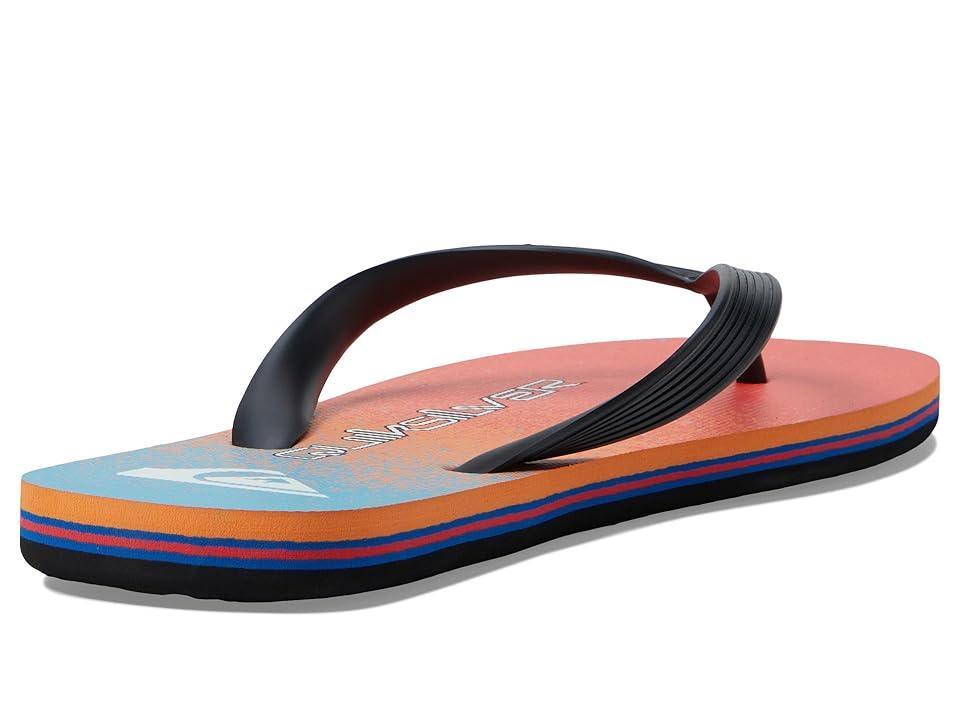 Quiksilver Molokai Art II Blue/Orange) Men's Shoes Product Image