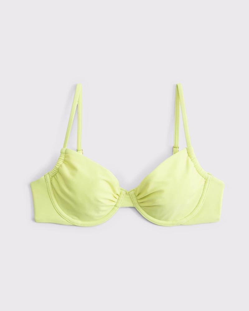 Ruched Underwire Bikini Top Product Image