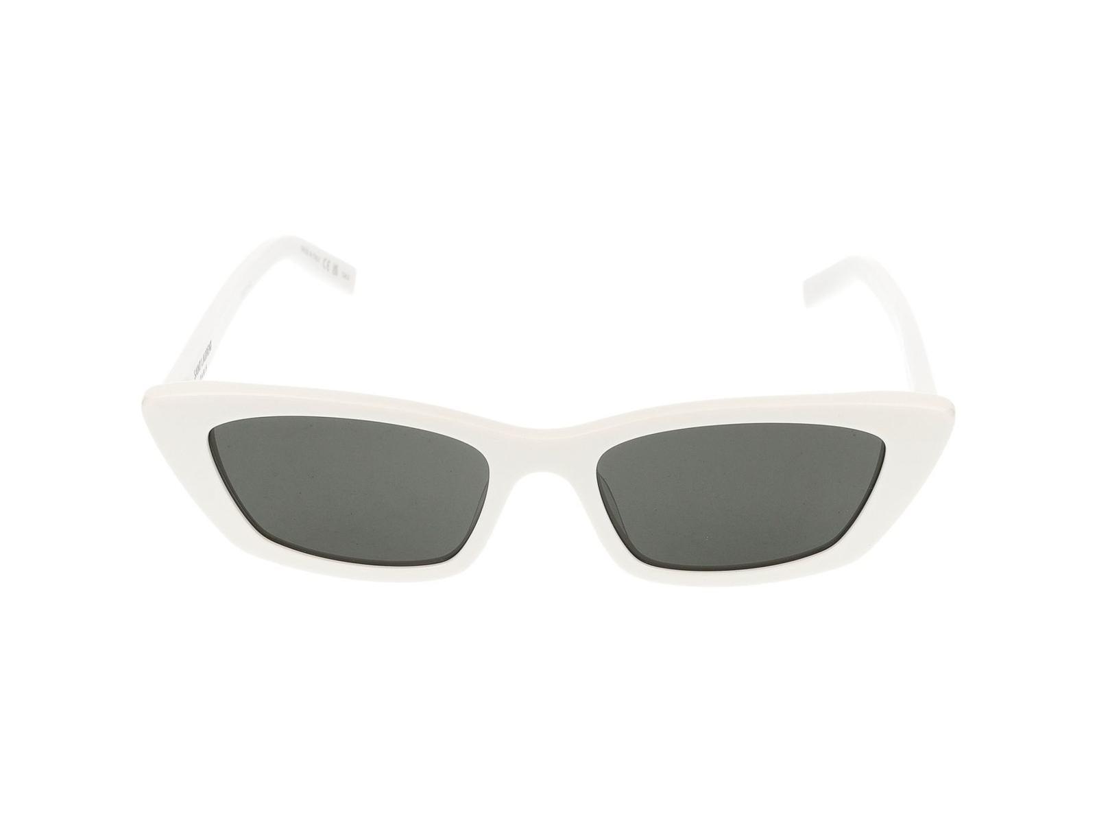 Eyewear Cat In White White Grey Product Image