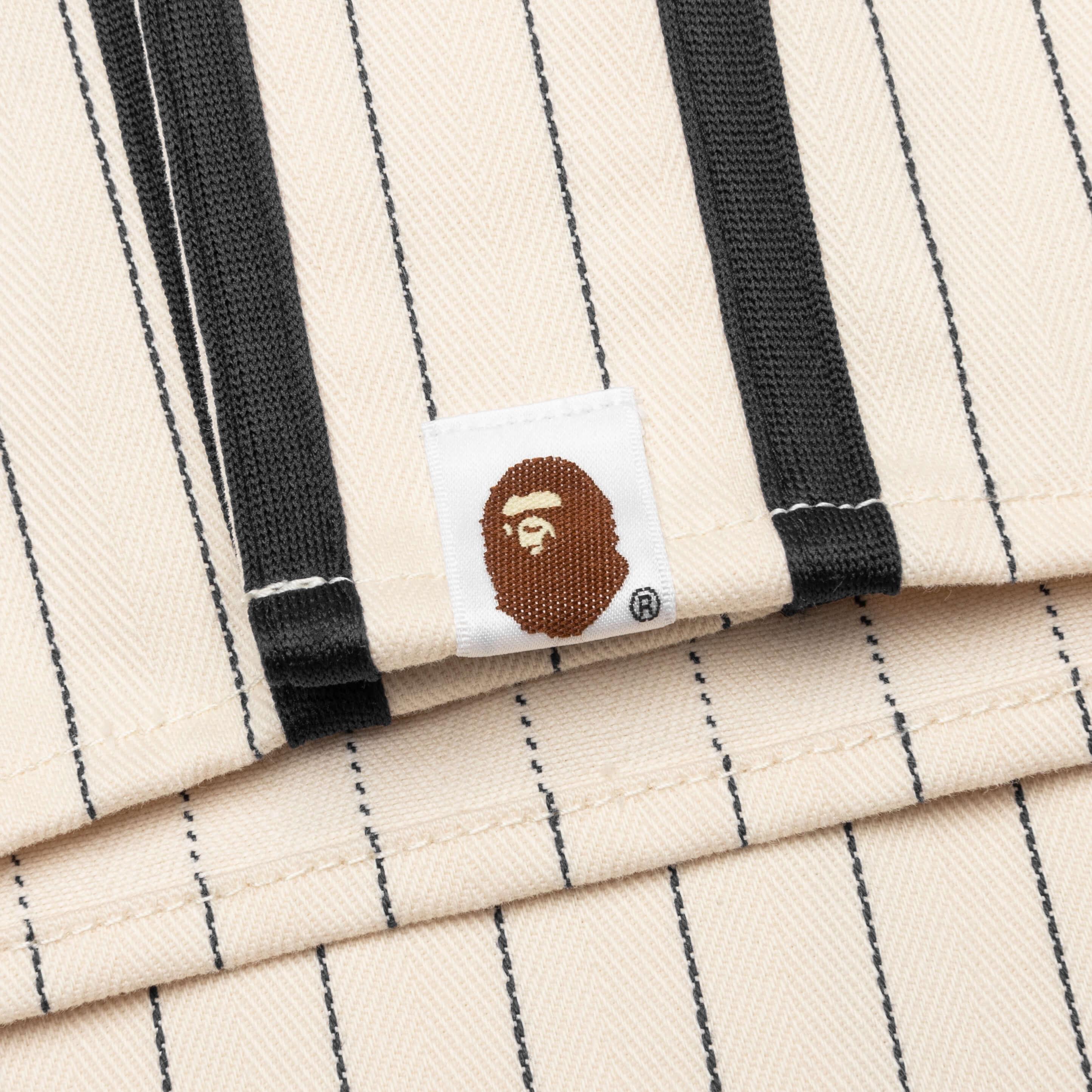 A Bathing Ape Baseball Shirt - Ivory Male Product Image