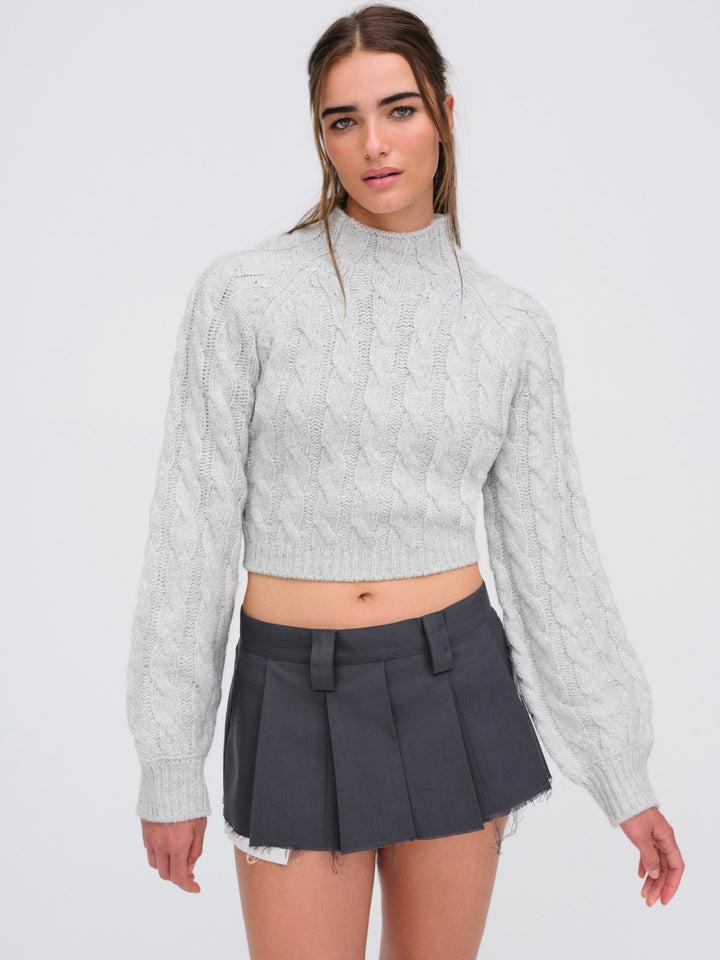 Lise Chunky Sweater — Grey Product Image