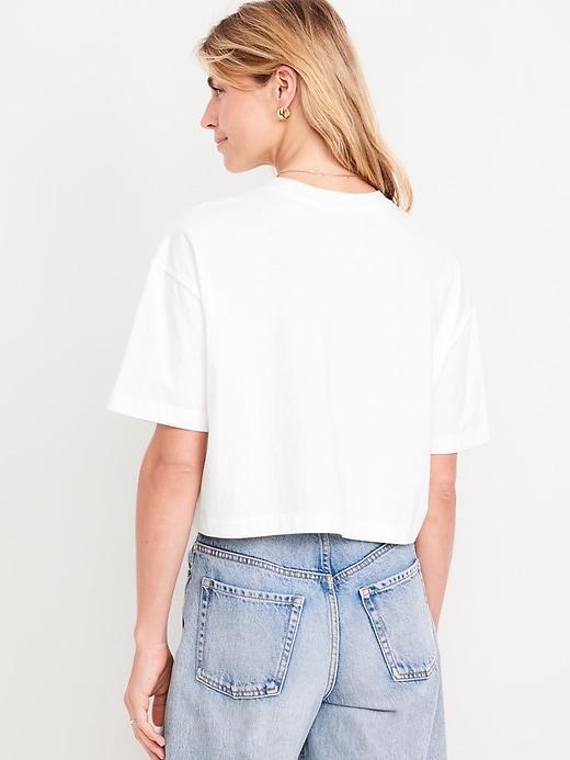 Vintage Oversized Crop T-Shirt Product Image