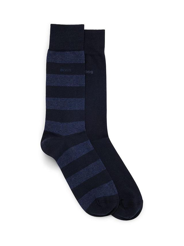 Mens Two-Pack of Socks in a Cotton Blend Product Image