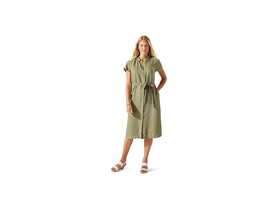 Tommy Bahama Mission Beach Shirtdress (Tea Leaf) Women's Dress Product Image