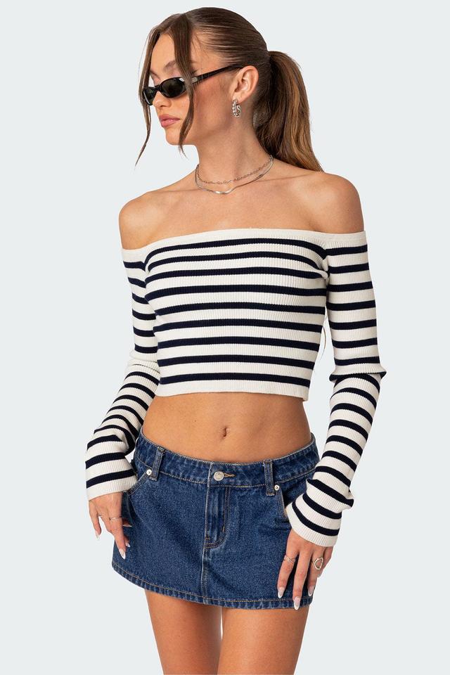 Miranda Off Shoulder Knit Top Product Image