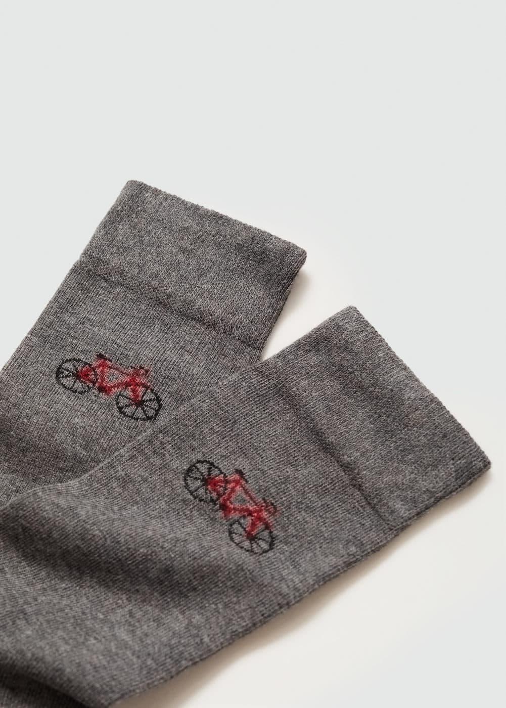 MANGO MAN - Cotton bike socks greyMen Product Image