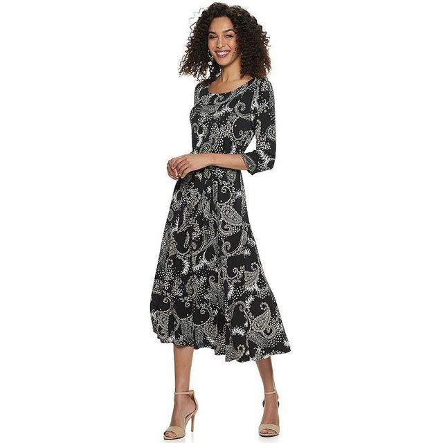 Womens Nina Leonard Print Midi Dress Product Image