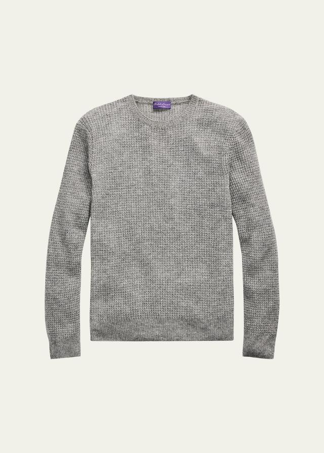 Mens Cashmere-Silk Long-Sleeve Sweater Product Image