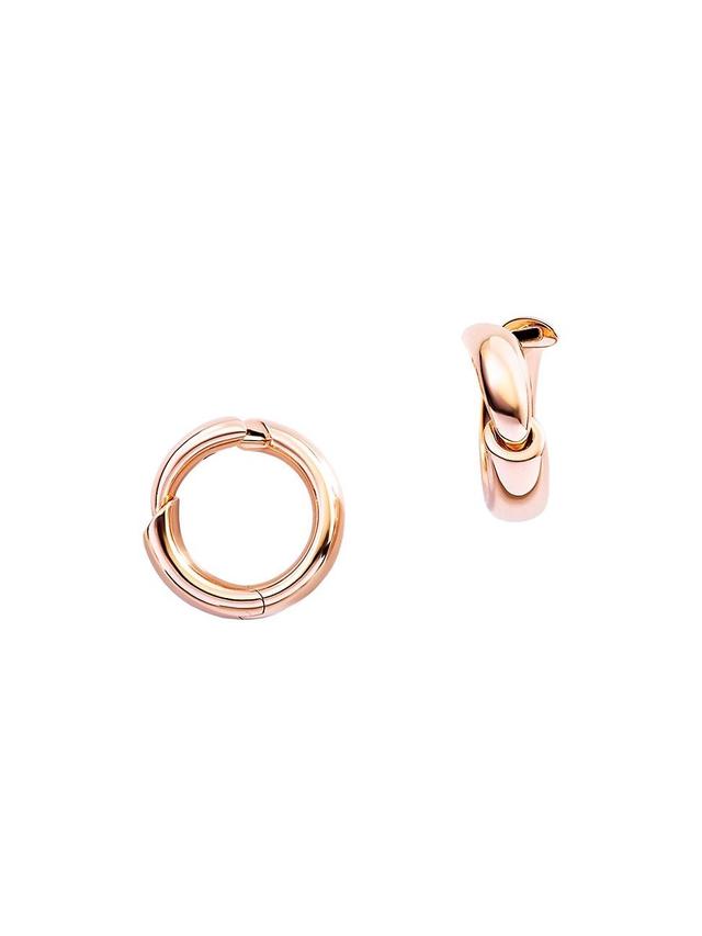 Womens Calla The One Small 18K Rose Gold Hoop Earrings Product Image