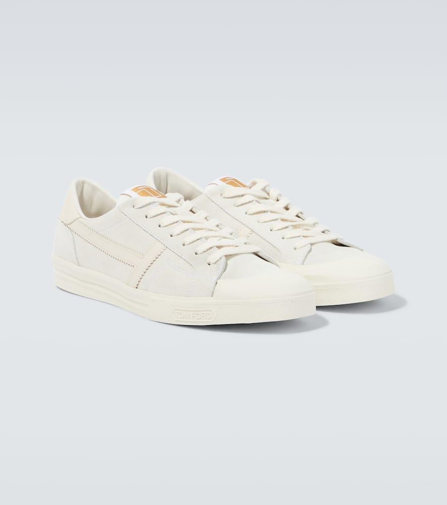 TOM FORD Sneakers Sean Aus Veloursleder In White Product Image