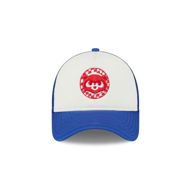 Chicago Cubs Checkered Flag 9FORTY A-Frame Trucker Hat Male Product Image