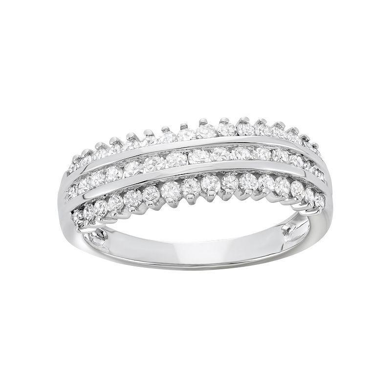 3/4 Carat T.W. Diamond 10k White Gold Ring, Womens Product Image