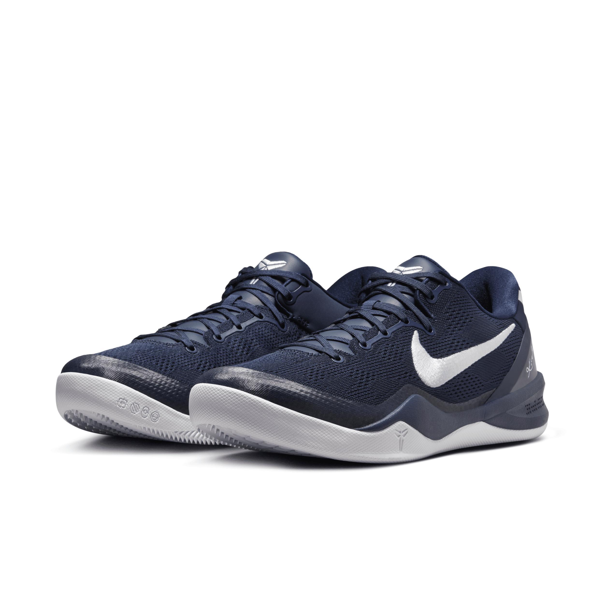 Nike Mens Kobe 8 - Shoes Colege Navy/White Product Image