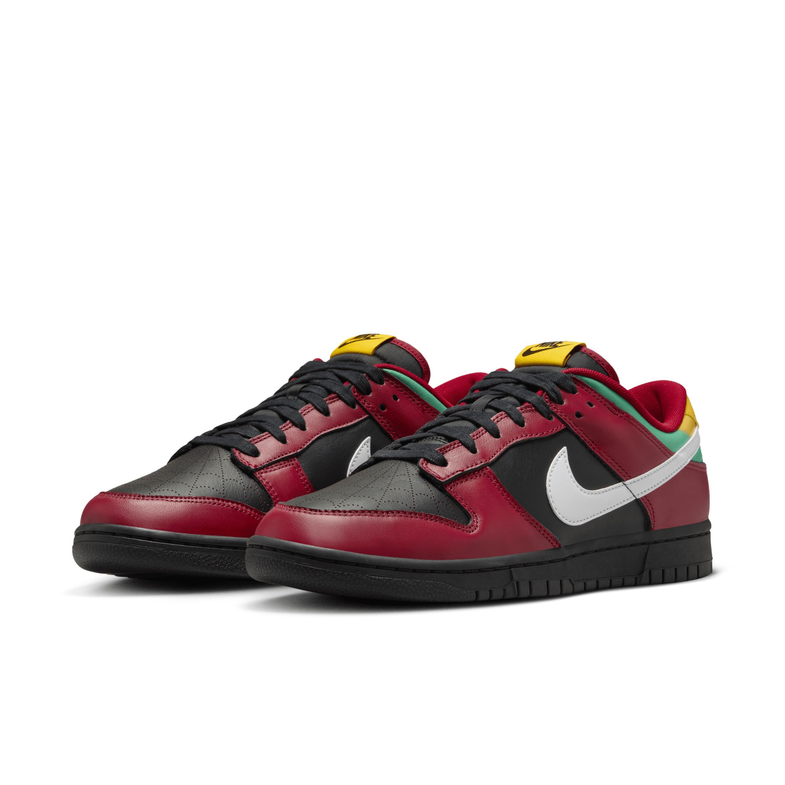 Nike Mens Dunk Low Retro LTD Tattoo - Basketball Shoes Black/White/Red Product Image