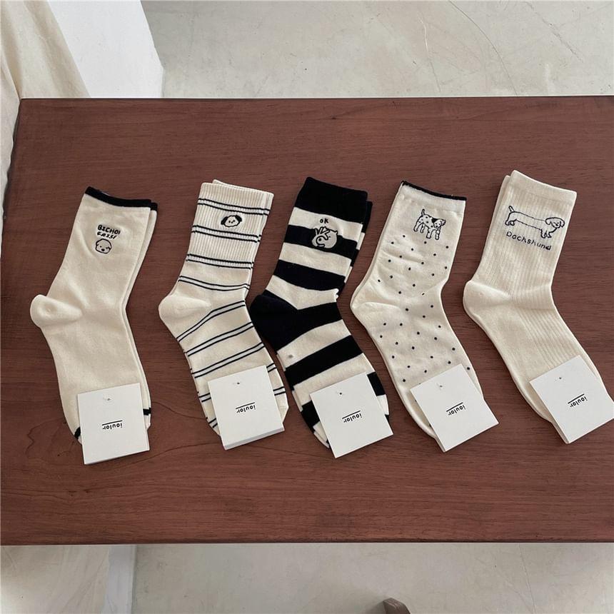 Dog Accent Crew Socks Set Product Image