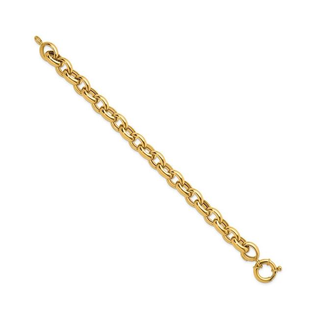 Diamond2Deal 18k Yellow Gold Open Link Cable Chain Bracelet for women Product Image