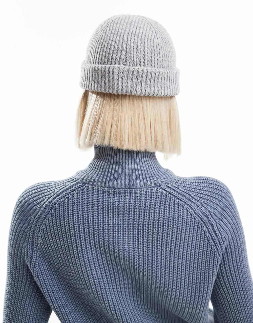 COLLUSION logo fisherman beanie in gray Product Image