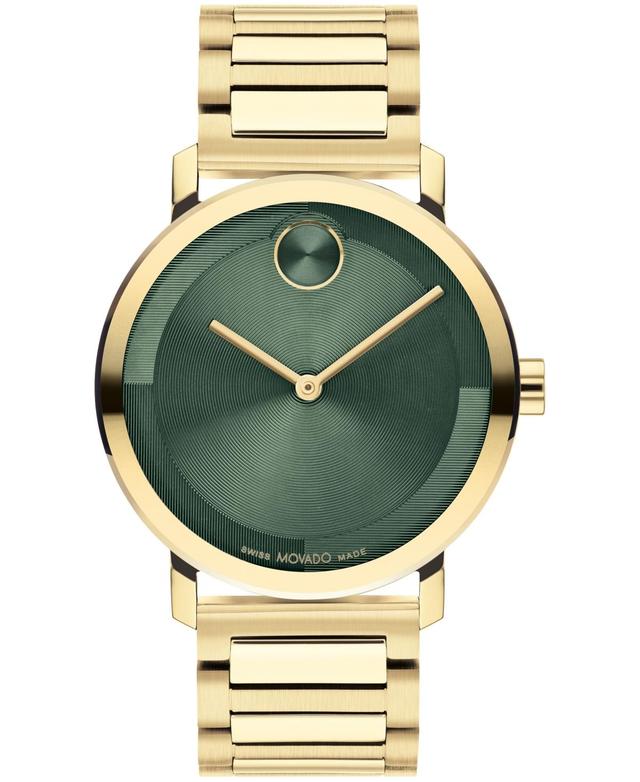 Movado Mens Bold Evolution 2.0 Swiss Quartz Ionic Plated Light Gold-Tone 2 Steel Watch 40mm - Gold-Tone Product Image