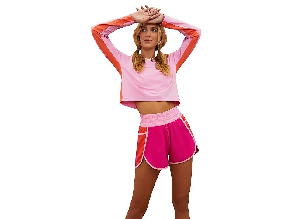 Beach Riot Cliff Shorts (Bright Fuchsia) Women's Clothing Product Image