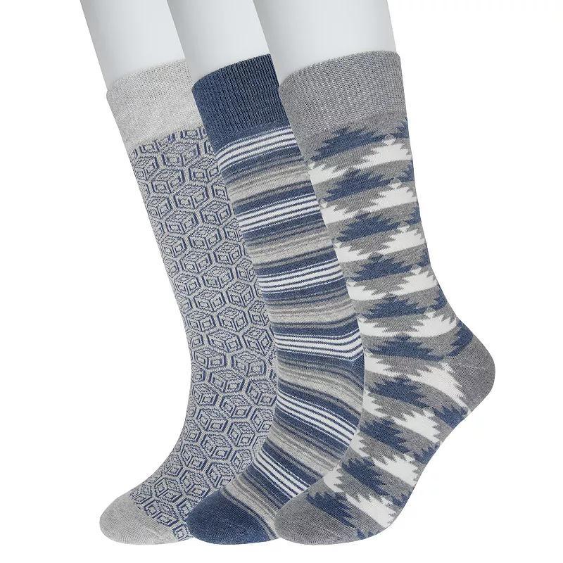 Mens Sonoma Goods For Life 3-pack Patterned Dress Socks Product Image