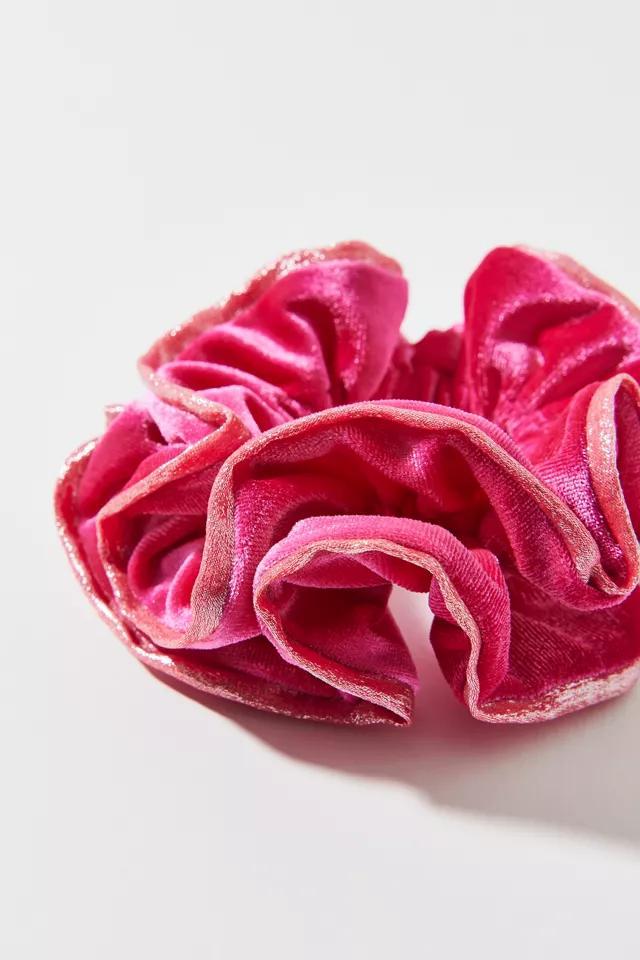 Ruffle Velvet Scrunchie Product Image