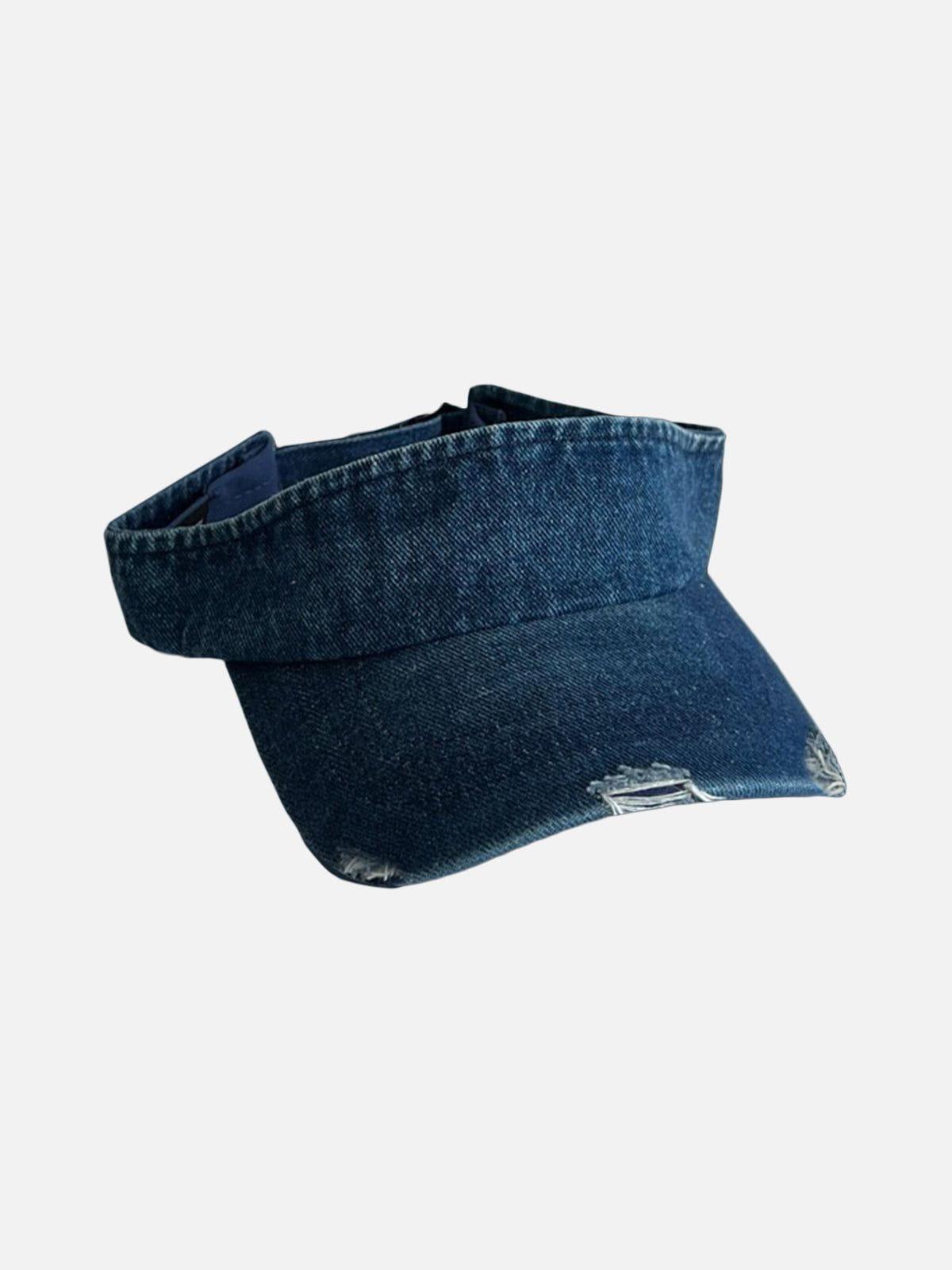 Distressed Washed Denim Visor Product Image