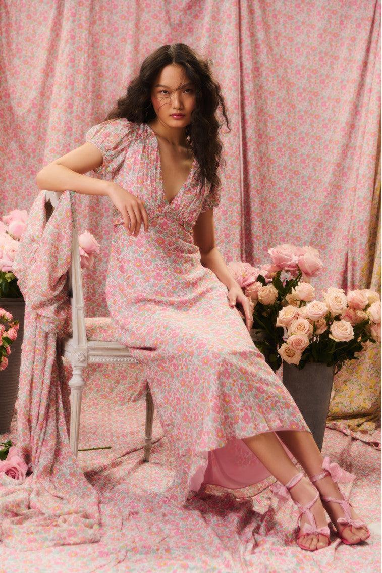 Pricilla Liberty Fabric Maxi Dress Product Image