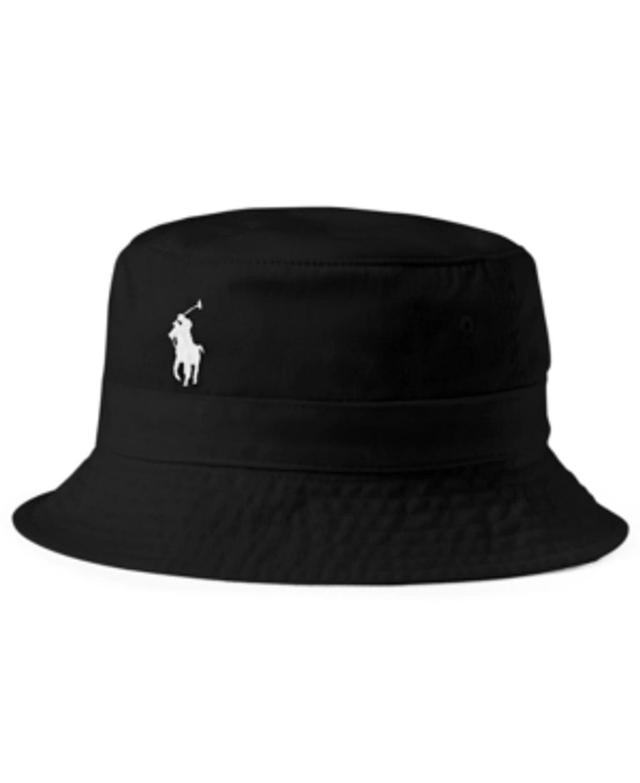 POLO RALPH LAUREN Men's Cotton Chino Bucket Hat In Polo Black Product Image