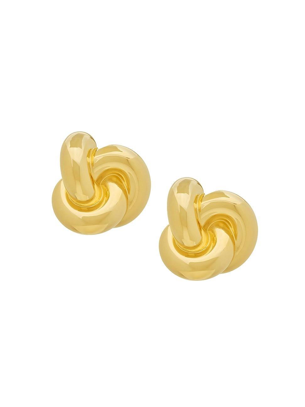 Womens Knot Earrings in Metal Product Image