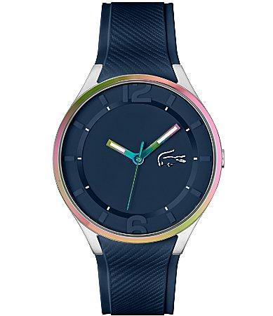 Lacoste Mens Ollie Analog Blue Silicone Strap Watch Product Image