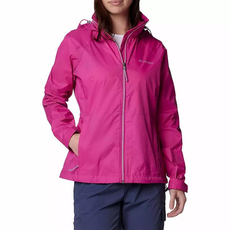 Womens Columbia Switchback IV Packable Rain Jacket Pink Product Image