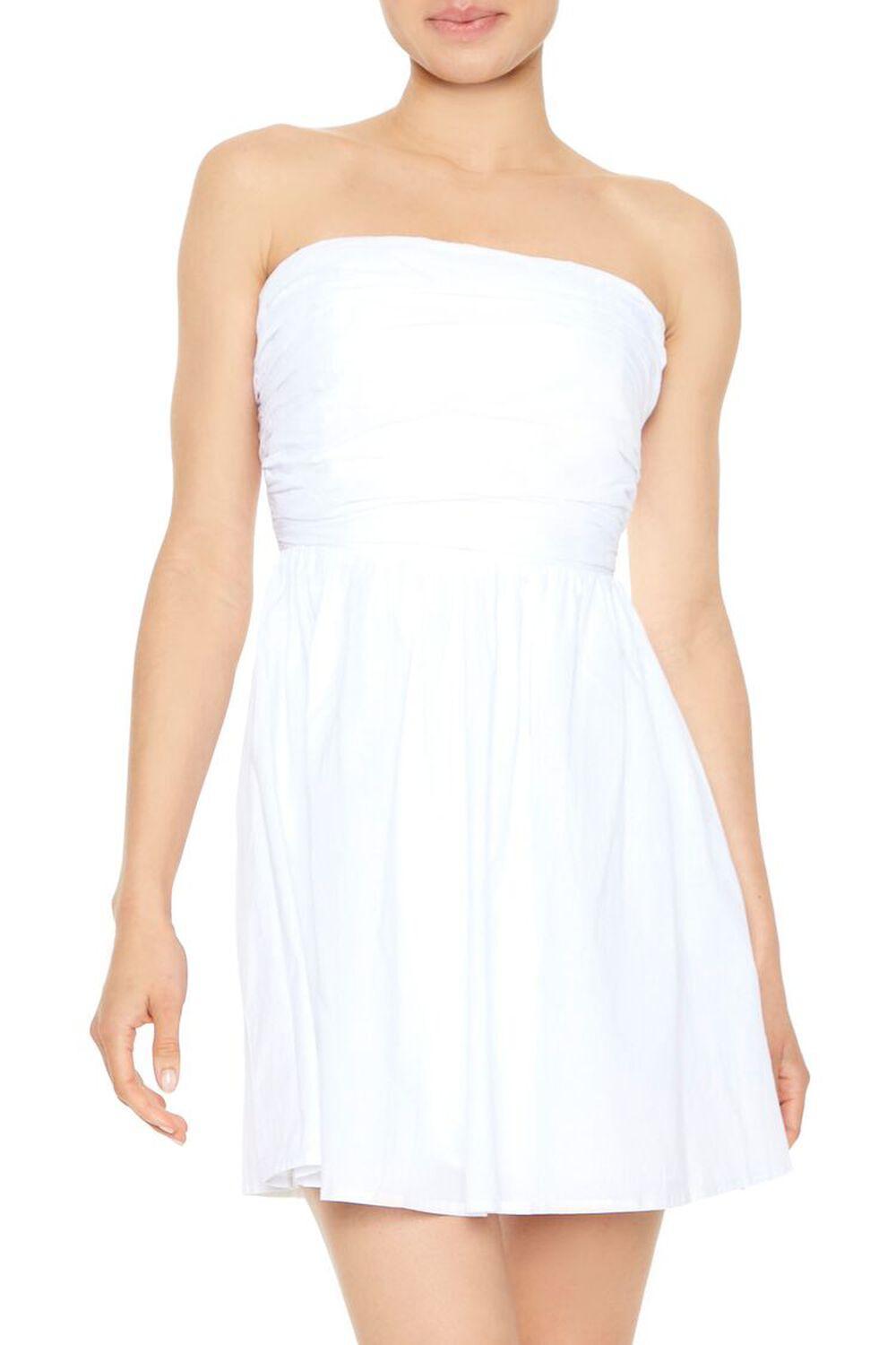 Strapless Fit & Flare Mini Dress | Forever 21 Product Image