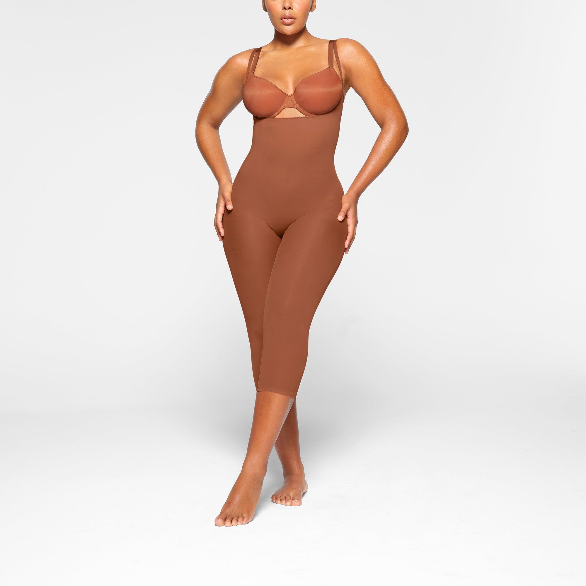 EVERYDAY SCULPT OPEN BUST CATSUIT | BRONZE Product Image