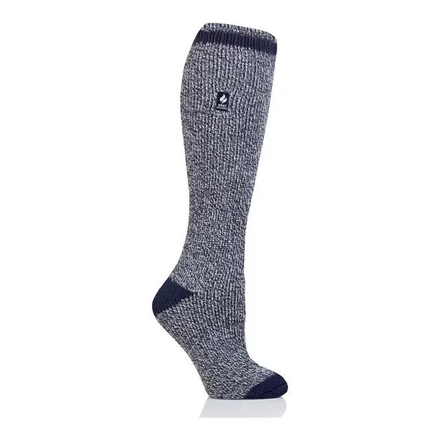 Womens Heat Holders Original 7x Warmer Solid Long Socks Blue Product Image