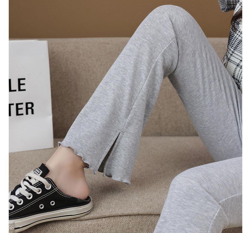 Maternity High Waist Plain Bootcut Pants Product Image