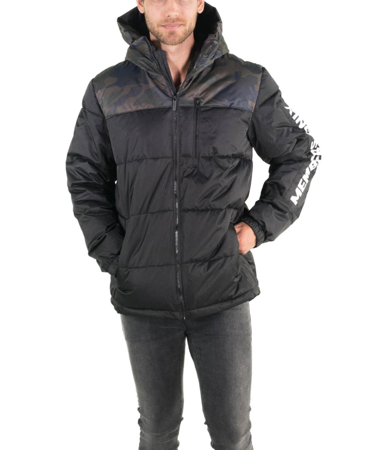 Mens Twill Block Puffer Jacket Product Image