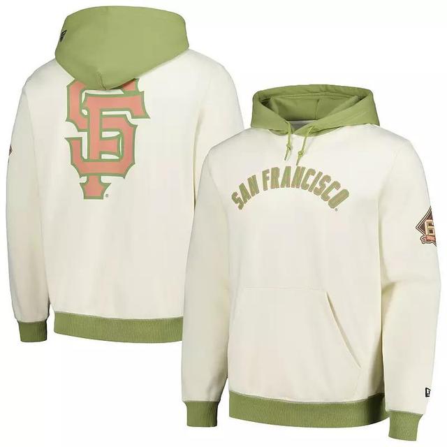 Mens New Era Cream/Green San Francisco Giants Color Pop Pullover Hoodie Product Image