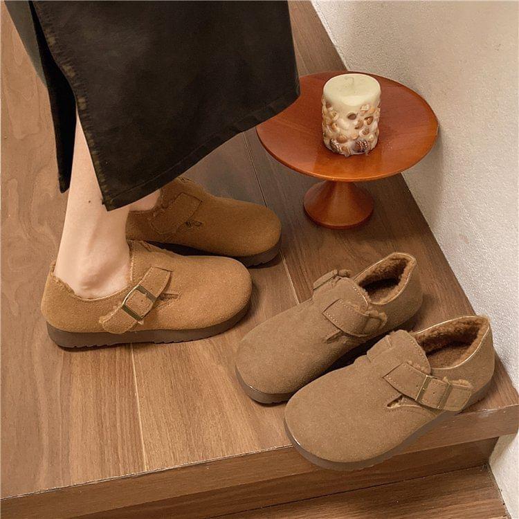 Buckled Fleece Lined Slip Ons Product Image