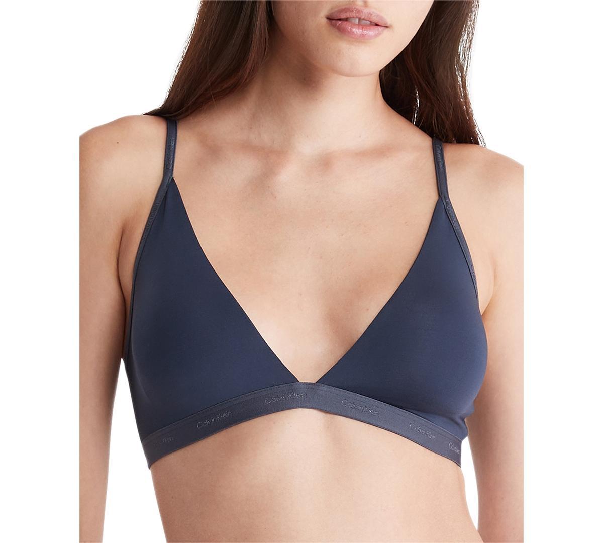 Calvin Klein Womens Form To Body Lightly Lined Triangle Bralette QF6758 Product Image