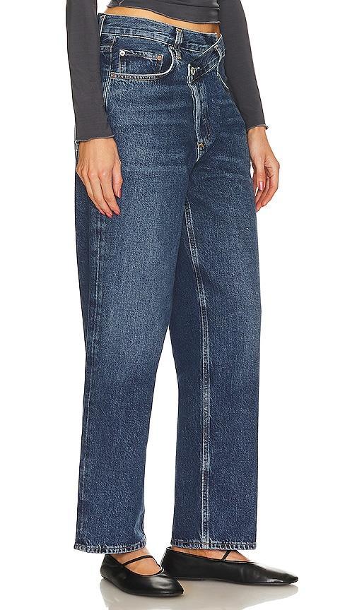 Agolde Criss Cross High Rise Cotton Jeans in Control Product Image