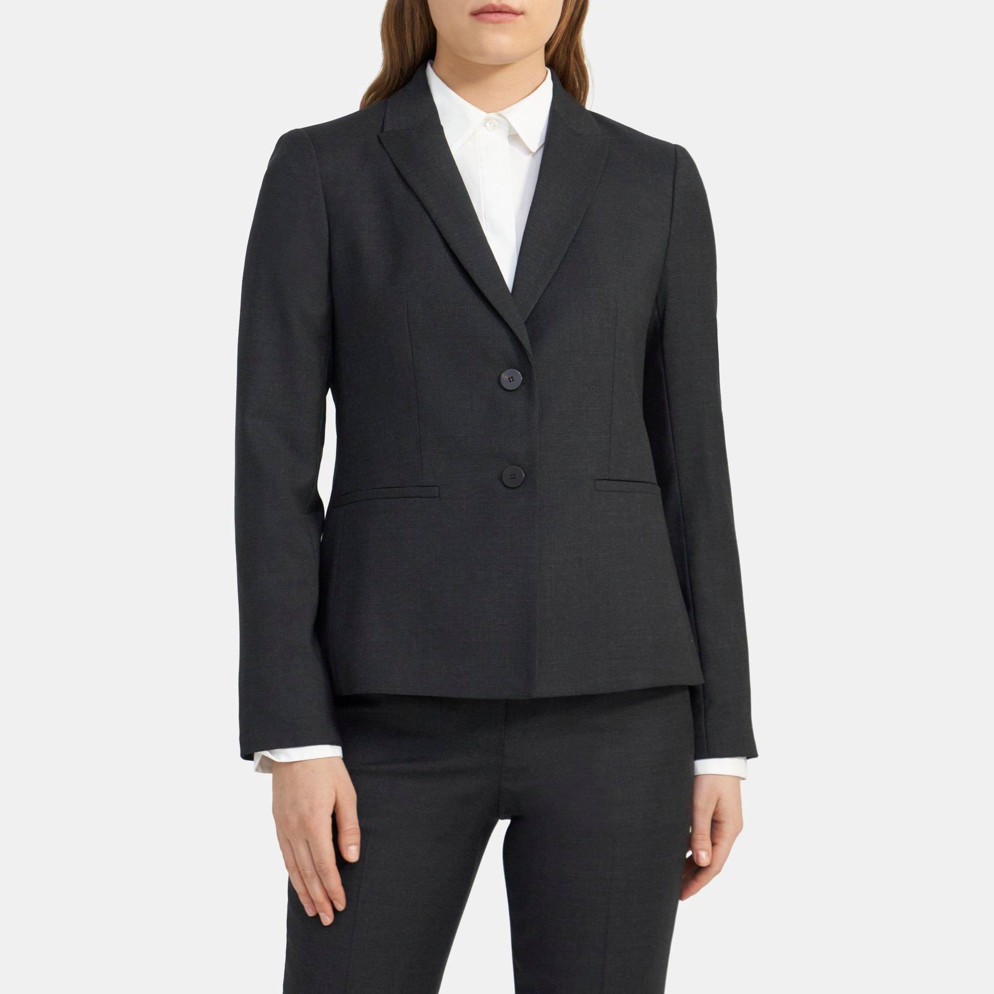 Wool Peak Lapel Blazer | Theory Outlet Product Image