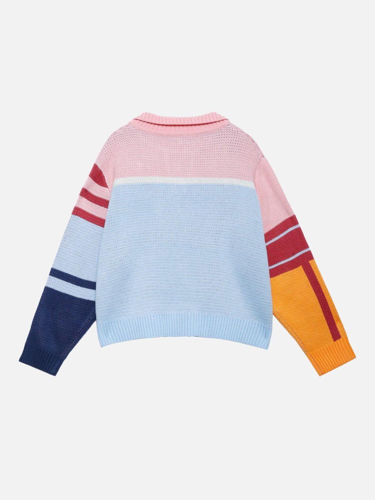 Aelfric Eden Color Blocking Stripe Sweater Female Product Image