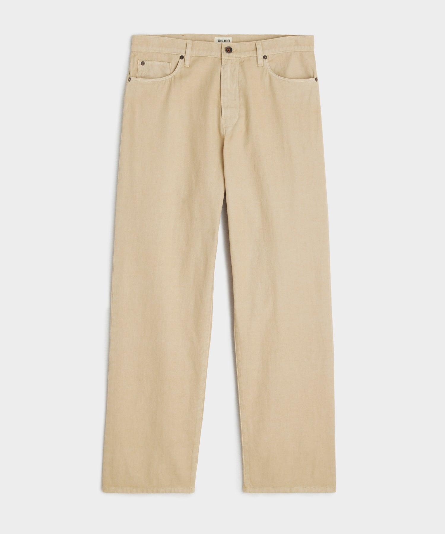 Relaxed Fit 5-Pocket Cotton Linen Pant Product Image