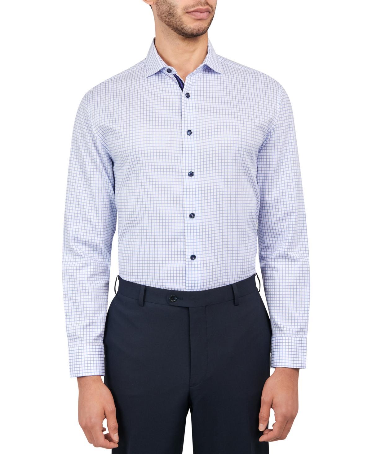 Michelsons of London Mens Regular-Fit Mini-Check Dress Shirt Product Image