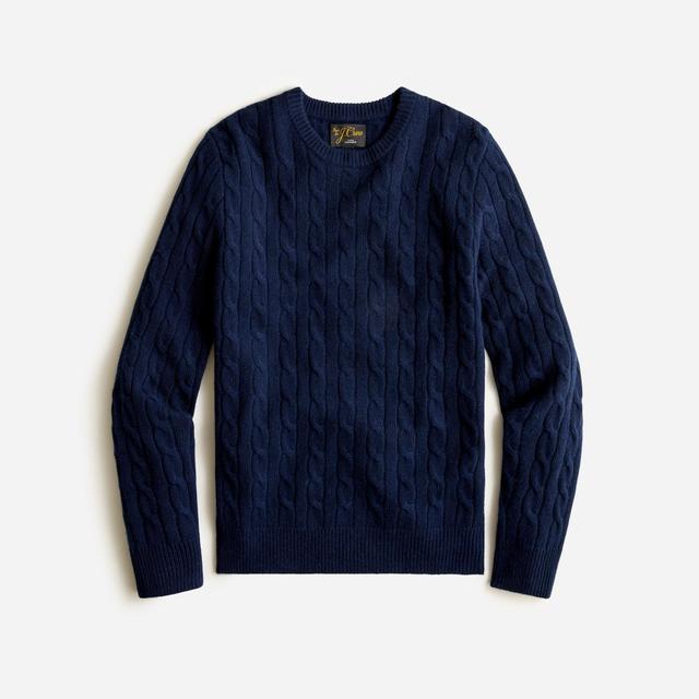 Cashmere cable-knit sweater Product Image