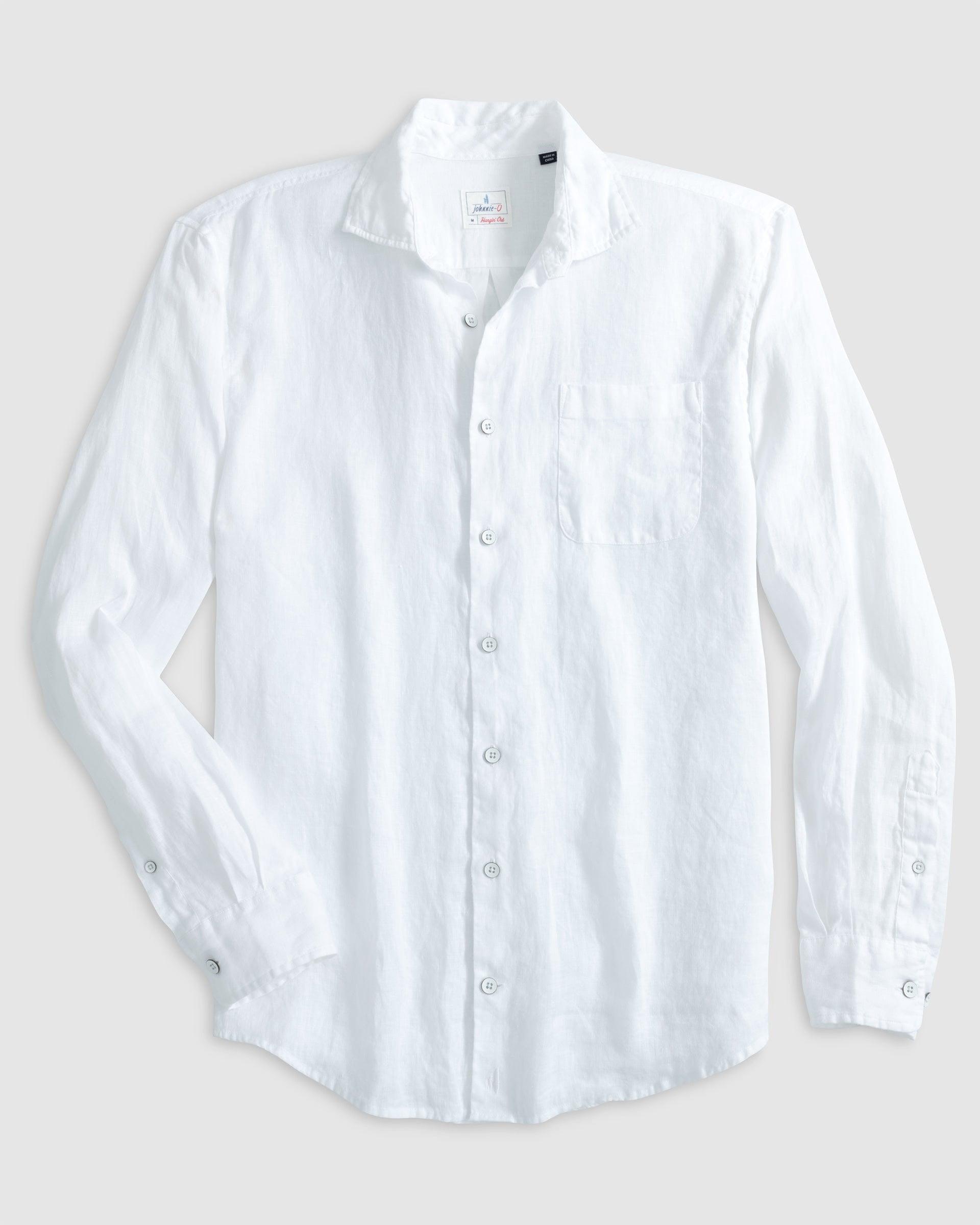 johnnie-O Emory Linen Button Up Shirt Product Image