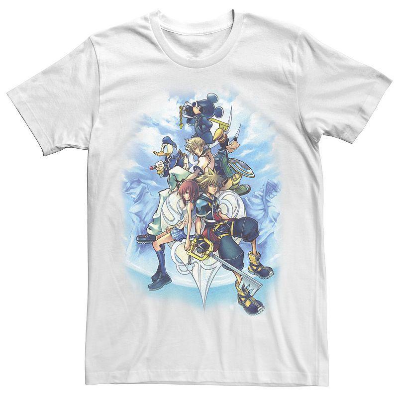 Mens Kingdom Hearts Sky Group Tee Product Image