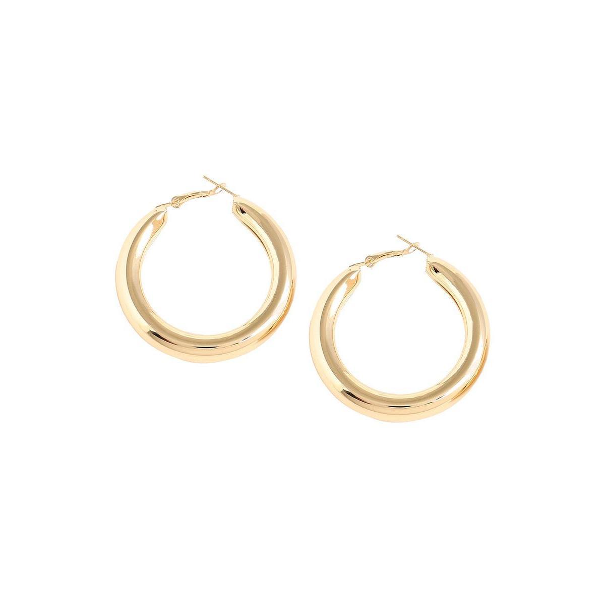 Sohi Womens Chunky Hoop Earrings Product Image