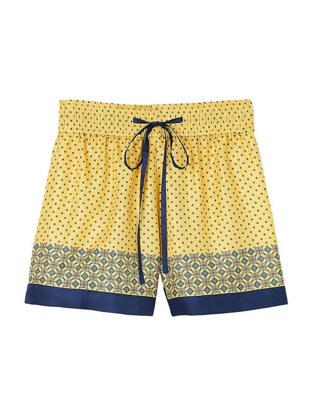 Womens Flowing Patterned Shorts Product Image